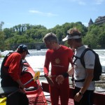 Ernst Bromeis beim Rheinfall